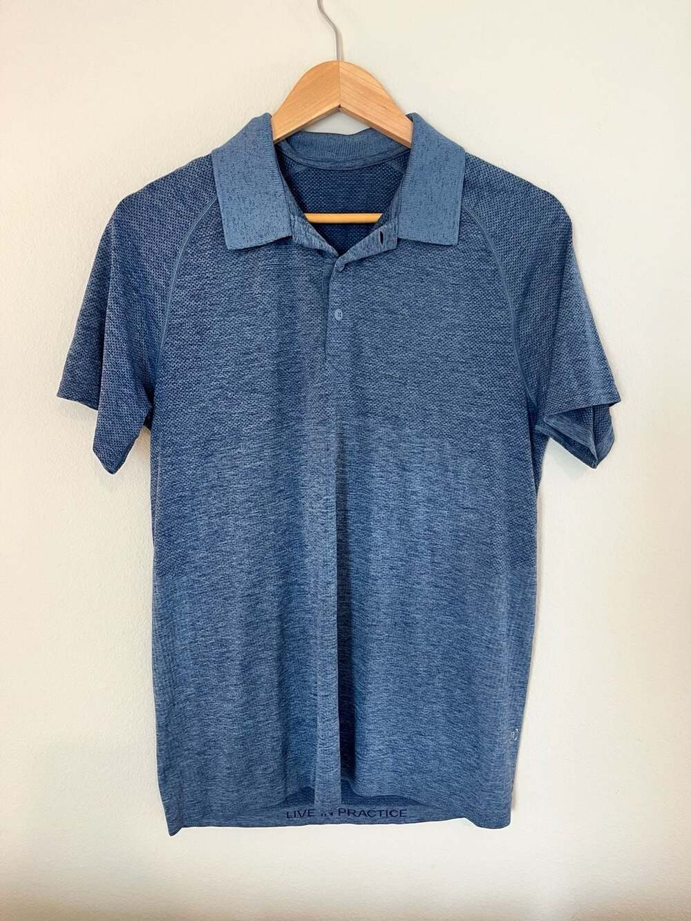 Lululemon, Metal Vent Tech Polo Shirt, Heathered Blue, Golf, Elevated Workwear,M